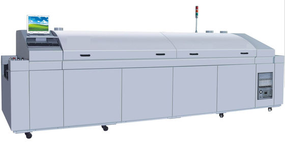 8 জোন এসএমটি রিফ্লো ওভেন 4800W ধ্রুবক সোল্ডারিং এসএমটি রিফ্লো সোল্ডারিং মেশিন